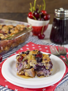 Cherry Blueberry French Toast Bake Pic