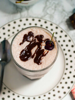 Cherry Bourbon Vanilla Milkshakes Image