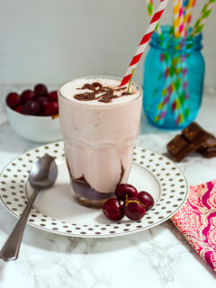 Cherry Bourbon Vanilla Milkshakes Picture