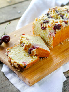 Cherry Cream Crumb Cake Picture