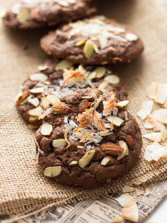 Double Chocolate Almond Joy Cookies Pic