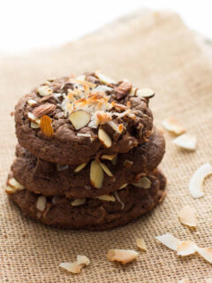 Double Chocolate Almond Joy Cookies Picture