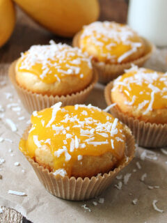 Gluten Free Mango Coconut Muffakes Picture