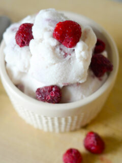 Gluten Free Raspberry Vanilla Ice Cream Picture