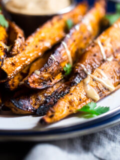 Maple Tahini Grilled Sweet Potatoes Picture