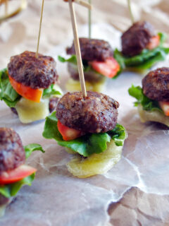 Meatball Sandwiches on a Stick Picture