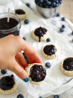 Paleo Blueberry Thumbprints Picture