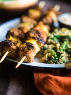 Paleo Indian Chicken Kebabs Image