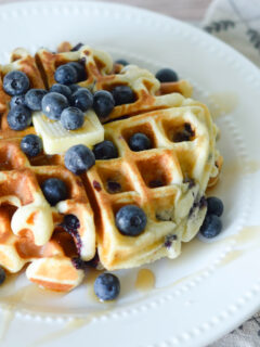 Gluten Free Blueberry Waffles Photo
