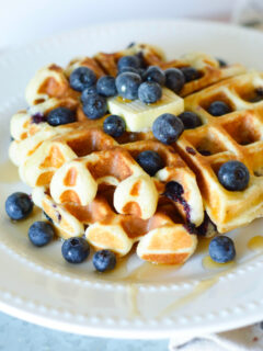 Gluten Free Blueberry Waffles Picture