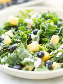 Kale Blueberry Pineapple Salad Image