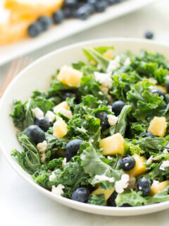 Kale Blueberry Pineapple Salad Picture