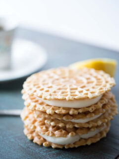 Lemon Ginger Pizzelle Sandwich Cookies Picture