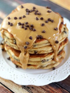 Peanut Butter Chocolate Chip Pancakes Photo