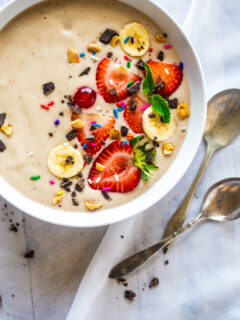 Vegan Banana Split Smoothie Bowl Image
