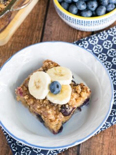 Blueberry Banana Baked Oatmeal Image