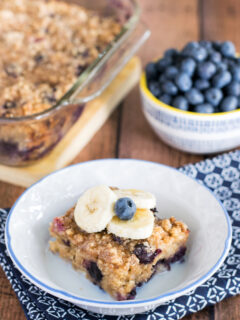 Blueberry Banana Baked Oatmeal Picture