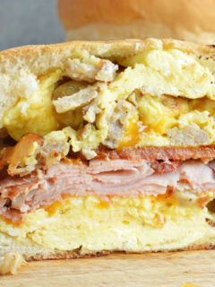 Breakfast Dagwood Sandwich Image