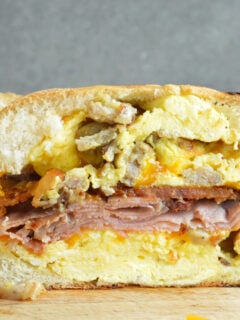 Breakfast Dagwood Sandwich Photo