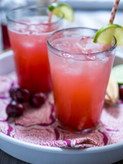 Cherry Lime Rickey with Gin Pic