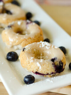 Gluten Free Baked Blueberry Donuts Picture