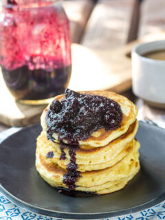 Hoe Cakes with Blueberry Jalape&ntilde;o Sauce Picture