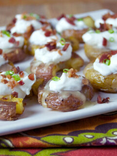 Loaded Smashed Potato Bites Photo