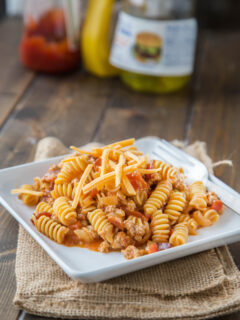 Bacon Cheeseburger Pasta Skillet Image