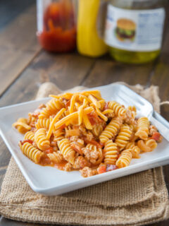 Bacon Cheeseburger Pasta Skillet Picture