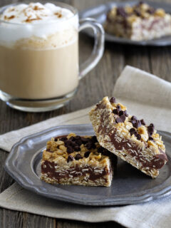 No Bake Chocolate Peanut Butter Oatmeal Bars Image