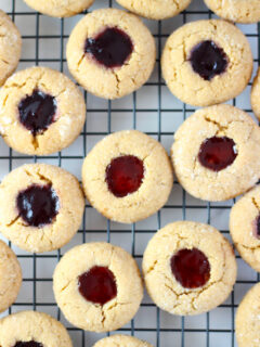 Peanut Butter & Jelly Thumbprint Cookies Pic