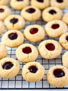 Peanut Butter & Jelly Thumbprint Cookies Picture