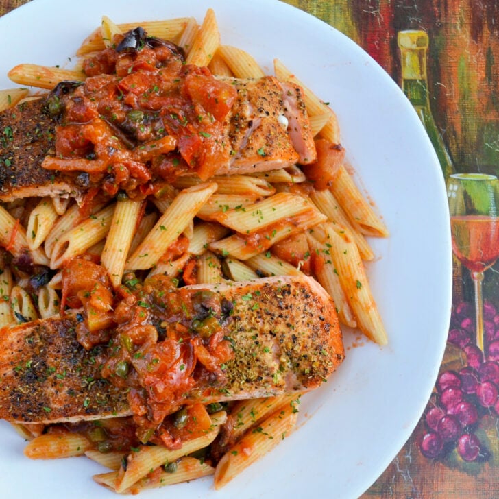 Salmon Puttanesca Photo