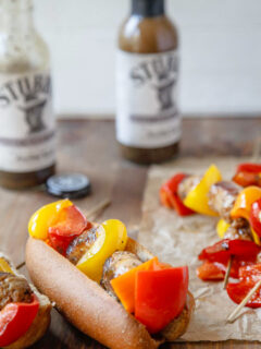 Sweet Black Pepper Bratwursts Image