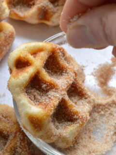 5 Minute Cinnamon Sugar Waffle Bites Picture