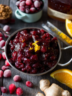 Bourbon Ginger Cranberry Sauce Image
