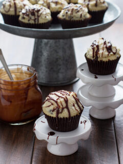 Fudge-Stuffed Chocolate Chip Cupcakes Picture