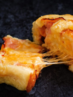 Ham & Cheddar Pretzel Rolls Image