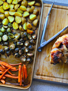 One Pan Honey Roasted Turkey and Vegetables Image