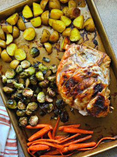 One Pan Honey Roasted Turkey and Vegetables Picture