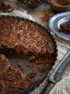Paleo Chocolate Pecan Tart Image