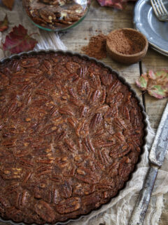 Paleo Chocolate Pecan Tart Picture