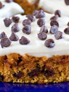 Pumpkin Bars with Cream Cheese Frosting Photo