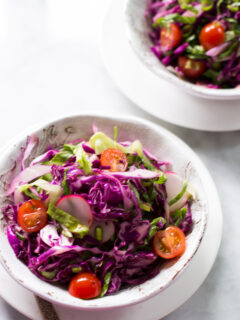 Quick Easy Red Cabbage Salad Pic