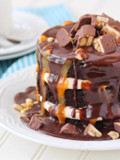 Snickers Layer Cake Photo