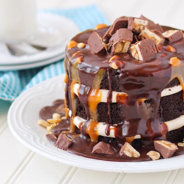 Snickers Layer Cake Photo