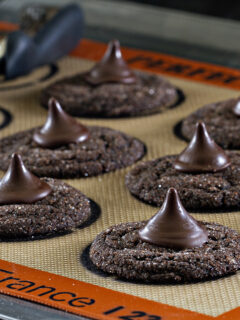 Chocolate Mint Kiss Cookies Picture