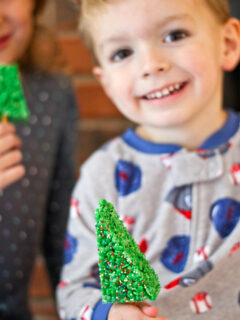 Christmas Tree Rice Krispie Treats Pic