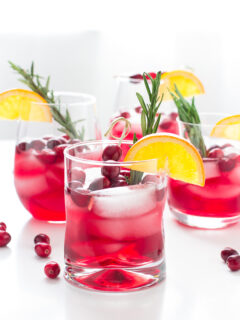 Cranberry Orange Bourbon Smash Image