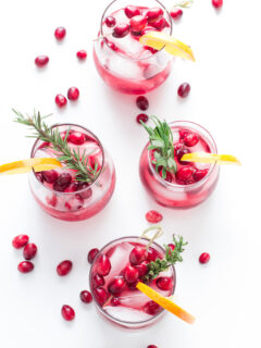Cranberry Orange Bourbon Smash Picture